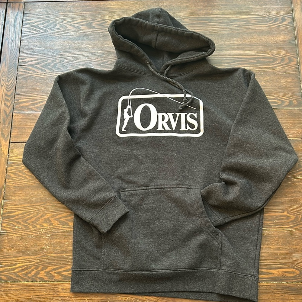 Orvis Grey Hoodie Men’s Large